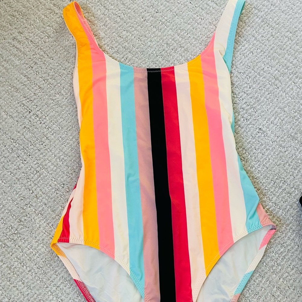 Solid & Striped One Piece swimsuit